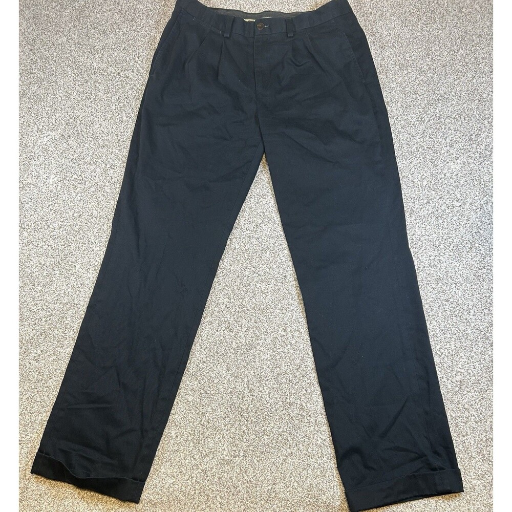 Eddie Bauer Pants Mens 33x32 Classic Fit Sport Chinos‎ Wrinkle Resistant Black